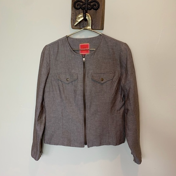 ISSAC MIZARAHI FOR TARGET BROWN JACKET - Picture 8 of 8